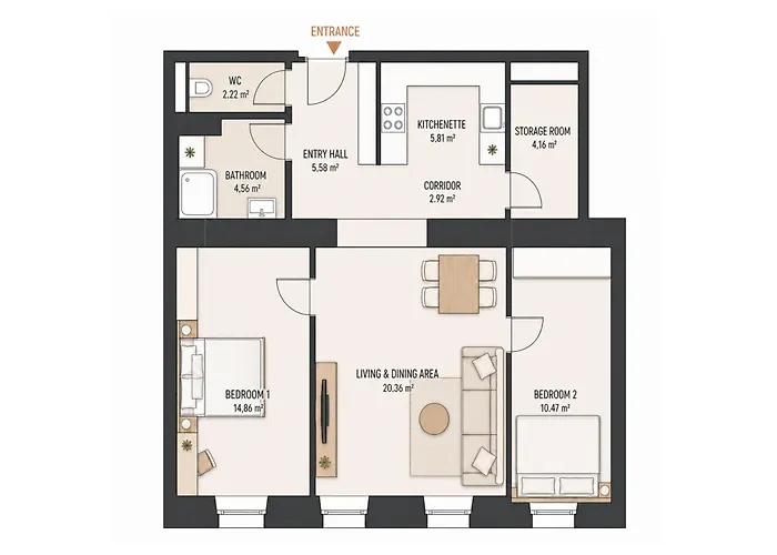 Apartment Designer - 10 Min Center - U3 Metro *